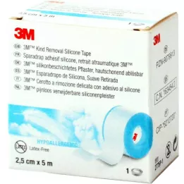 3M silikooniga kaetud kips 2,5 cmx5 m rull, 1 tk