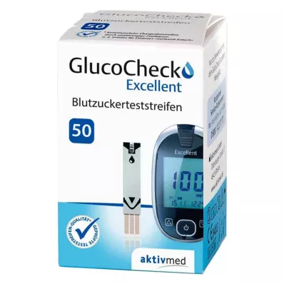 Gluco Check Excellent testribad, 50 tk