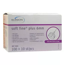KLINION Soft fine plus pliiatsinõelad 0,25x6 mm 31 G, 110 tk