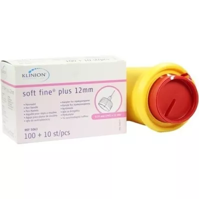 KLINION Soft fine plus pliiatsinõelad 0,33x12 mm 29 G, 110 tk