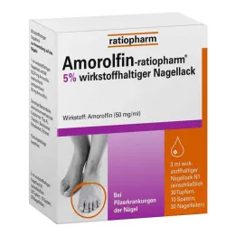 AMOROLFIN-ratiopharm 5% toimeainet sisaldav küünelakk, 3 ml