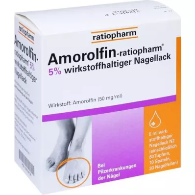 AMOROLFIN-ratiopharm 5% toimeainet sisaldav küünelakk, 5 ml