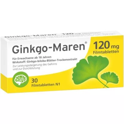 GINKGO-MAREN 120 mg õhukese polümeerikattega tabletid, 30 tk