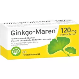 GINKGO-MAREN 120 mg õhukese polümeerikattega tabletid, 60 tk