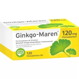 GINKGO-MAREN 120 mg õhukese polümeerikattega tabletid, 120 tk