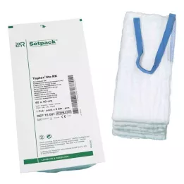 BAUCHTUCH lite 40x40 cm 4-kordne steriilne sinine RK, 14X2 tk