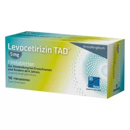 LEVOCETIRIZIN TAD 5 mg õhukese polümeerikattega tabletid, 50 tk