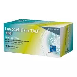 LEVOCETIRIZIN TAD 5 mg õhukese polümeerikattega tabletid, 100 tk