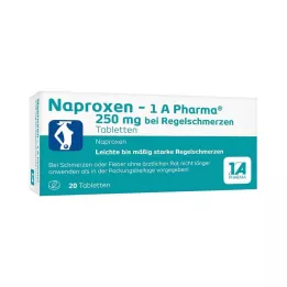 NAPROXEN-1A Pharma 250 mg menstruatsioonivalude korral, 20 tk