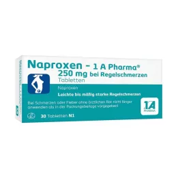 [1a Pharma 250 mg menstruatsioonivalude korral, 30 tk