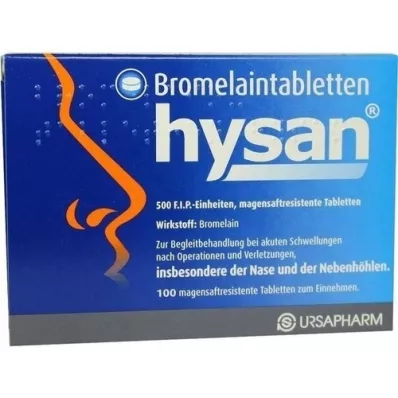 BROMELAIN TABLETTEN hysan enteroossed tabletid, 100 tk