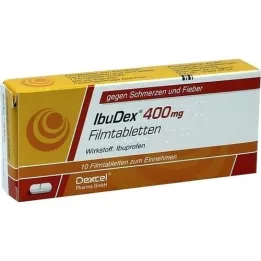 IBUDEX 400 mg õhukese polümeerikattega tabletid, 10 tk