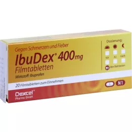 IBUDEX 400 mg õhukese polümeerikattega tabletid, 20 tk