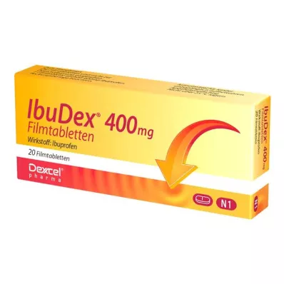 IBUDEX 400 mg õhukese polümeerikattega tabletid, 20 tk