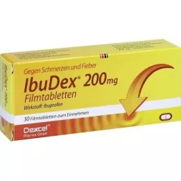 IBUDEX 200 mg õhukese polümeerikattega tabletid, 30 tk