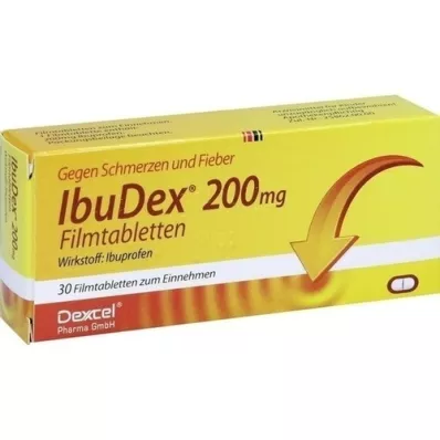 IBUDEX 200 mg õhukese polümeerikattega tabletid, 30 tk
