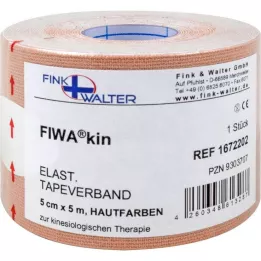 TAPE elastne 5 cmx5 m nahavärvi, 1 tk