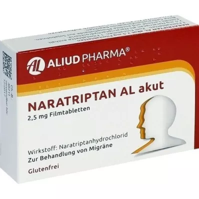 NARATRIPTAN AL ägedad 2,5 mg õhukese polümeerikattega tabletid, 2 tk