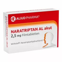 NARATRIPTAN AL ägedad 2,5 mg õhukese polümeerikattega tabletid, 2 tk