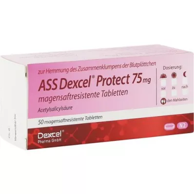 ASS Dexcel Protect 75 mg enteroaktiivsed tabletid, 50 tk