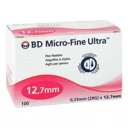 BD MICRO-FINE ULTRA pliiatsinõelad 0,33x12,7 mm, 100 tk