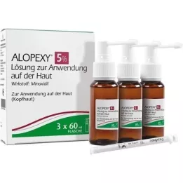 ALOPEXY 5% lahus nahale kandmiseks, 3X60 ml