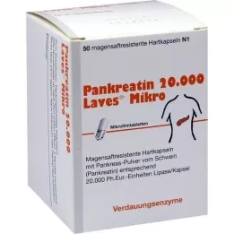 PANKREATIN 20 000 Laves Micro kõvakapslit, 50 tk