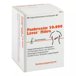 PANKREATIN 20 000 Laves Micro kõvakapslit, 50 tk