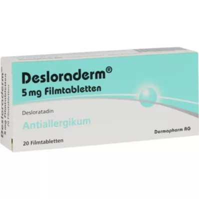 DESLORADERM 5 mg õhukese polümeerikattega tabletid, 20 tk