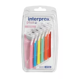 INTERPROX pluss Blister Mix värvitu assortii interdentaalne, 6 tk