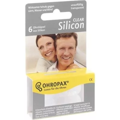 OHROPAX Silicon Clear, 6 tk