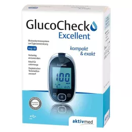 GLUCOCHECK Suurepärane veresuhkru mõõtmise komplekt mg/dl, 1 tk