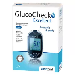 GLUCOCHECK Suurepärane veresuhkru mõõtmise komplekt mmol/l, 1 tk