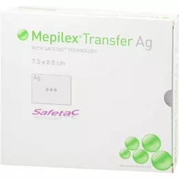 MEPILEX Transfer Ag vahtpolster 7,5x8,5 cm ster., 10 tk