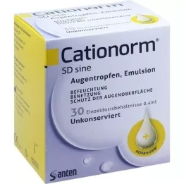 CATIONORM SD sine ühekordsed pipetid, 30X0,4 ml