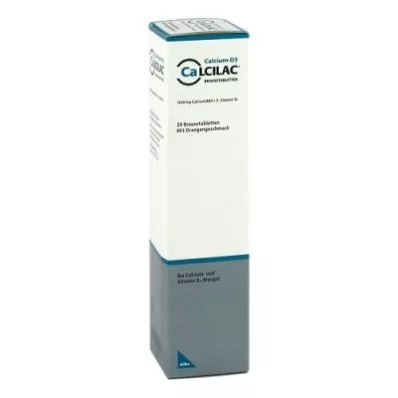 Calcilac 1000mg/880 rahvusvahelist ühikut (20 tükki) Calcilac 1000mg/880 rahvusvahelist ühikut (20 tükki)
