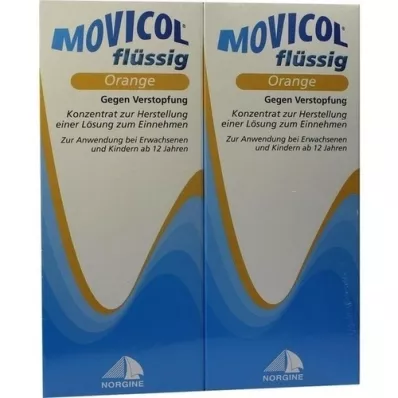 MOVICOL vedel apelsin, 2X500 ml