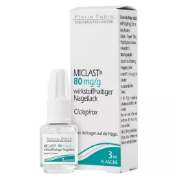 MICLAST 80 mg/g toimeainet sisaldavat küünelakki, 3 ml