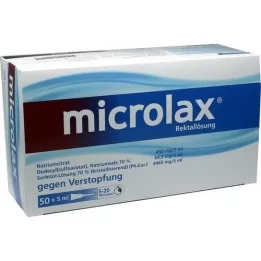 MICROLAX rektaalsed klistiirid, 50X5 ml