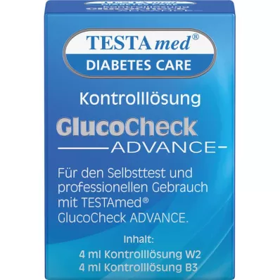 TESTAMED GlucoCheck Advance kontrolllahus, 4 ml