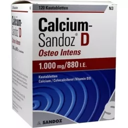 CALCIUM SANDOZ D Osteo intensive närimistabletid, 120 tk