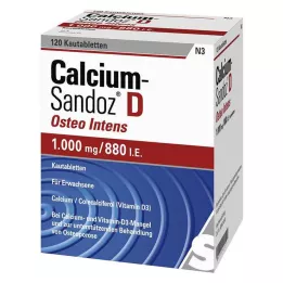 CALCIUM SANDOZ D Osteo intensive närimistabletid, 120 tk