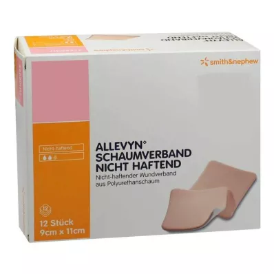 ALLEVYN Vahukompress 9x11 cm mittekleepuv, 12 tk
