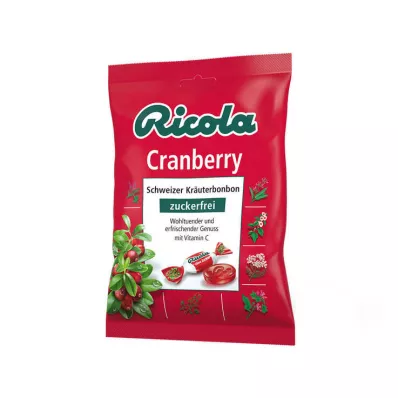 Ricola suhkruvabad jõhvikakommid, 75 g