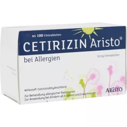 CETIRIZIN Aristo allergiatele 10 mg õhukese polümeerikattega tabletid, 100 tk