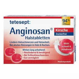 TETESEPT Anginosan kurgupastillid suhkruvaba kirss, 20 tk