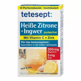 Tetesept Kuum sidrun ingveri suhkruvaba pulbriga, 10X3 g