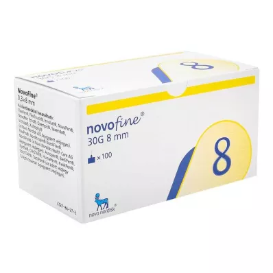Novofine 8 kanüüli 0,30x8 mm TW, 100 tk