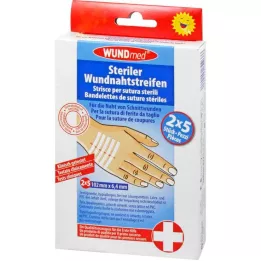 WUNDNAHTSTREIFEN 6,4x102 mm, 2X5 tk