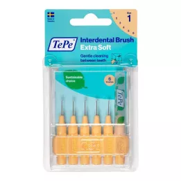 TEPE Interdentaalhari x-soft 0.45mm ISO 1 oranž, 6 tk